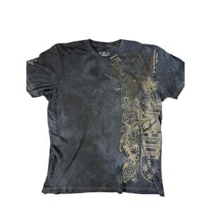 Pollution Black Acid Wash with Golden Eagle